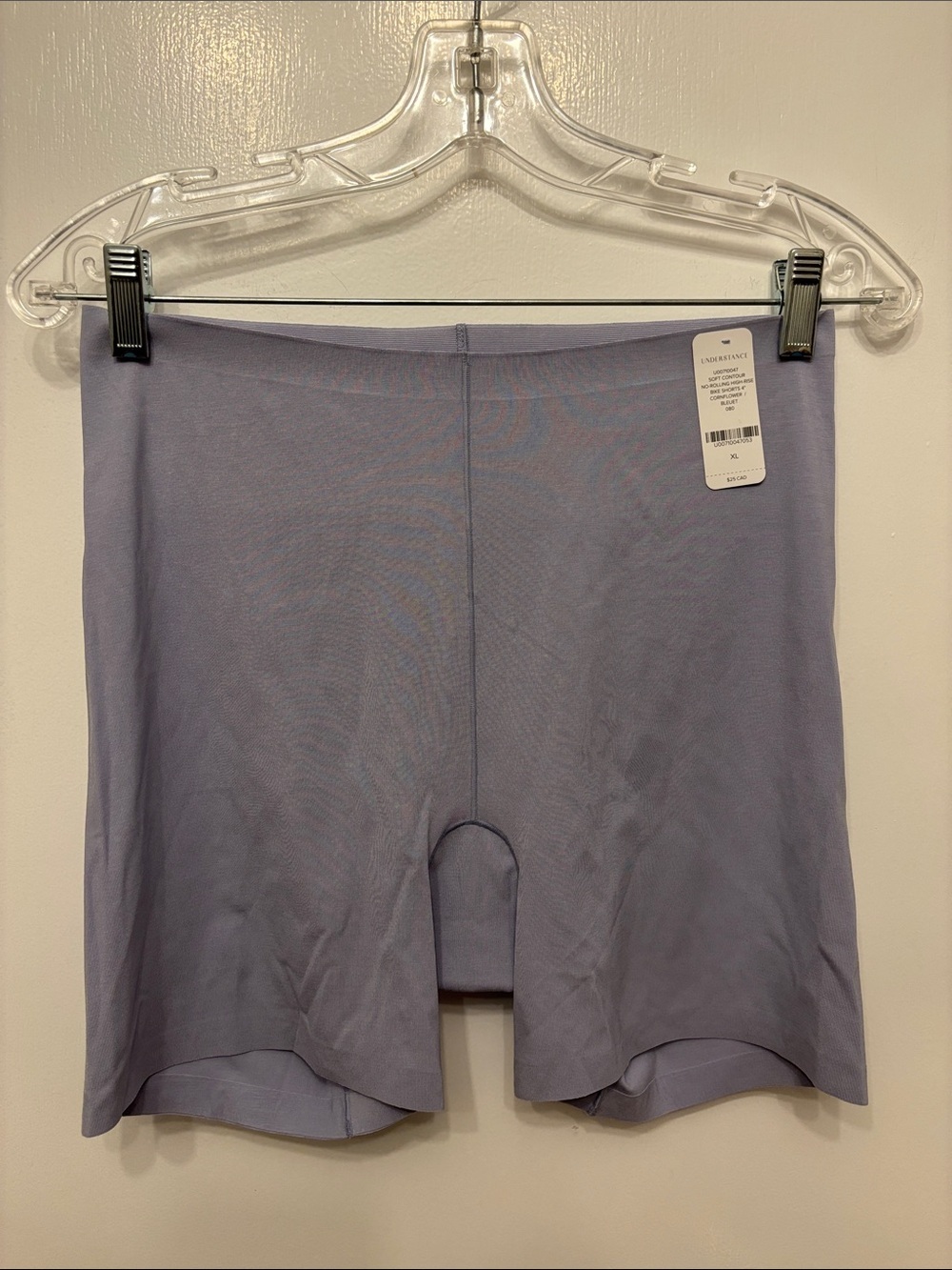 Soft Contour No-Rolling High-Rise 4” Bike Shorts - Cornflower Blue
